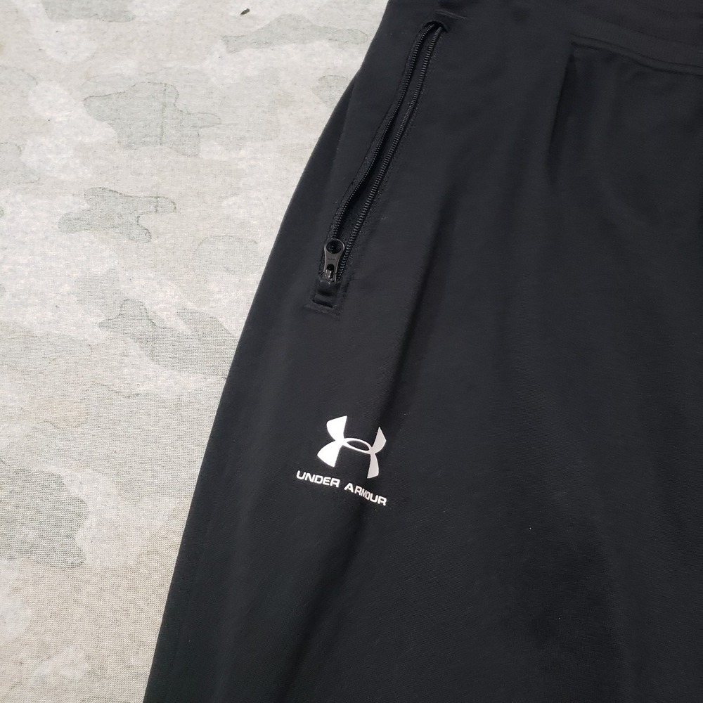 Under Armour Joggers Pants Mens Large Black Loose Pockets Coldgear Drawstring - Picture 3 of 10